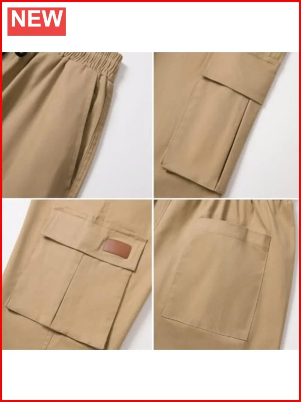 Cargo Pants Casual Joggers Hiking Pants Loose Straight Athletic Workout
